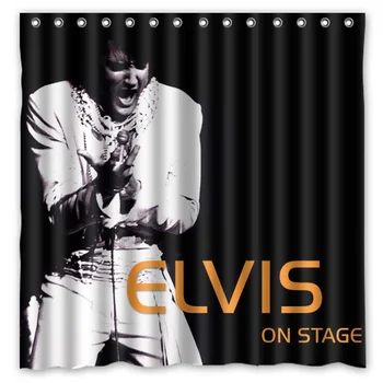 

72"x72" Waterproof Shower Curtain Bathroom Curtain Elvis Presley Eco-Friendly Bath Curtains Welcome Custom