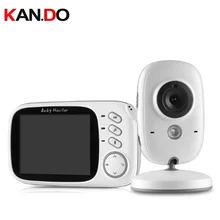 Домашняя видеоняня для детей 3,2 дюймов Камера Ночного Видения Беспроводная мини-камера наблюдения камера ночного видения