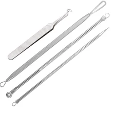 3 набора антибактериальных игл для удаления угрей и черных точек, инструмент для удаления пятен, пинцет для удаления угрей, средство для удаления черных точек