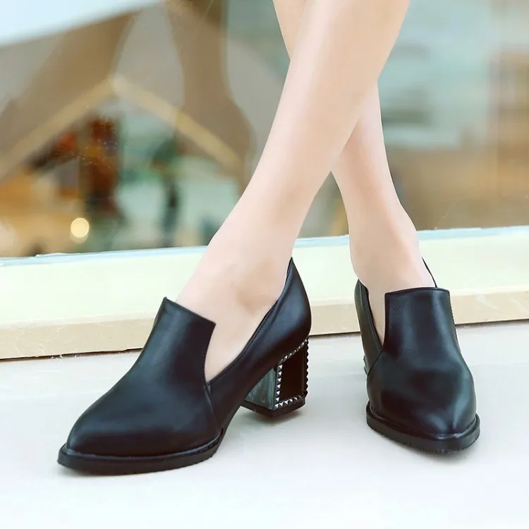

Big Size 11 12 13 ladies high heels women shoes woman pumps High heel single shoes with sharp head and shallow jacket
