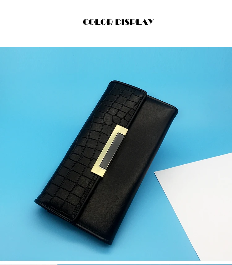Роскошный женский кошелек с застежкой из кожи крокодила, тонкий длинный известный бренд, дизайнерские кошельки, кошелек для телефона Carteira Feminina