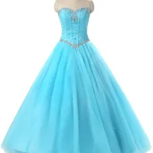 Бальное платье бальное платье с открытыми плечами, голубое кружево с бусинами-кристаллами, vestidos De 15 Anos, 16 платьев 89