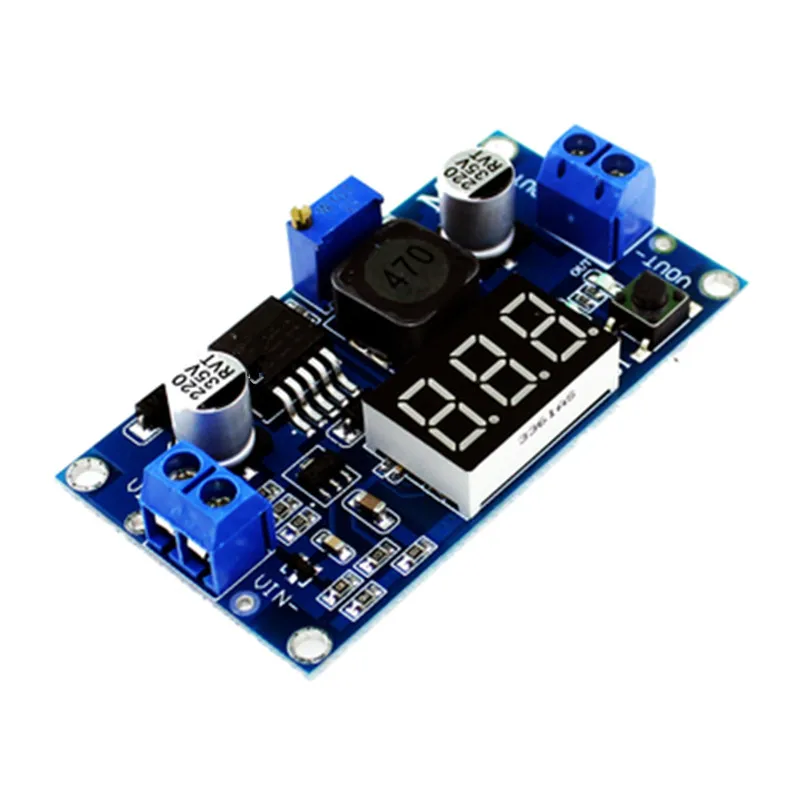 

5PCS LM2596 LM2596S LED Voltmeter ADJ DC - DC Step-down Step Down Adjustable Power Supply Module With Digital Display