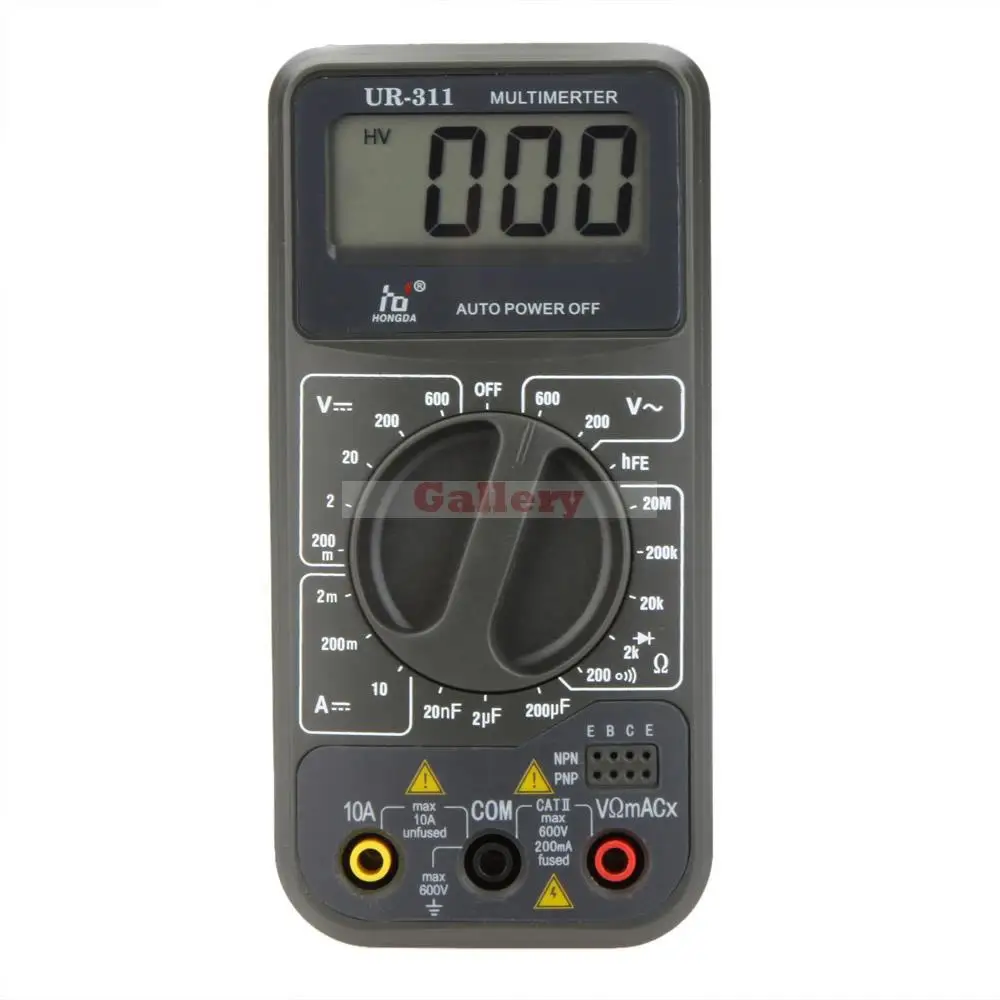 Hd Ur 311 Mini Digital Multimeter Dmm Ammeter Voltmeter Ohmmeter W