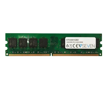 

V7 1GB DDR2 PC2-5300 667Mhz DIMM Desktop Memory Module - V753001GBD, 1 GB, 1 x 1 GB, DDR2, 667 MHz, 240-pin DIMM, Green