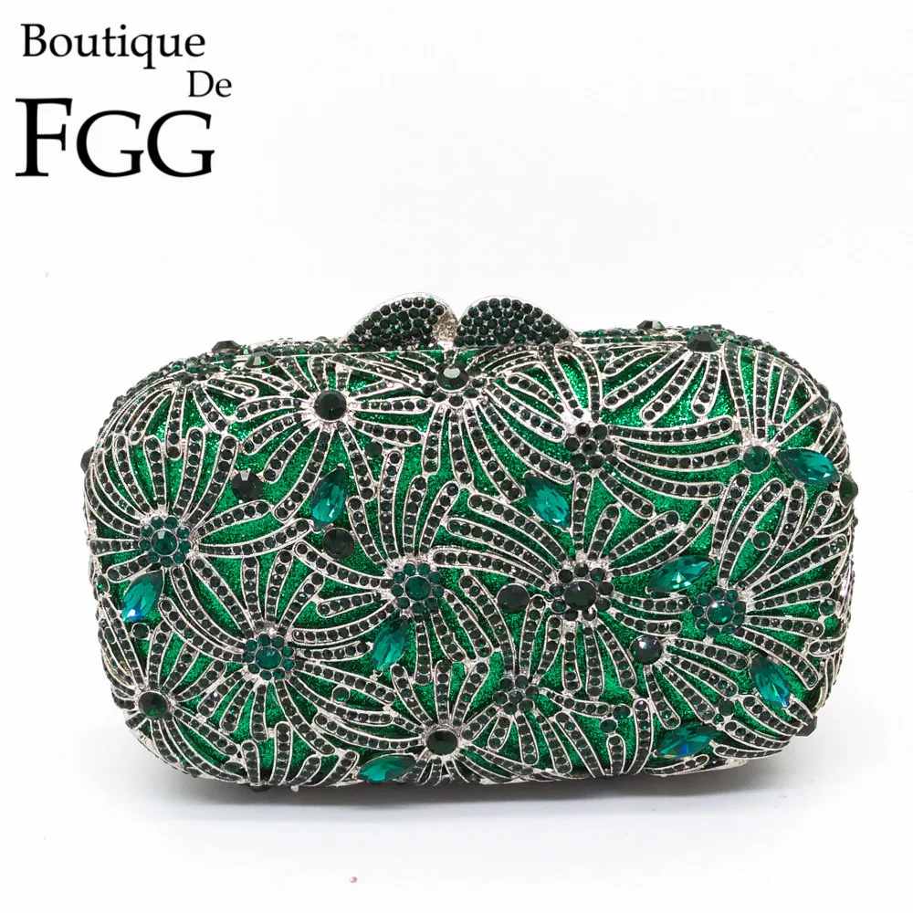 emerald green evening bag