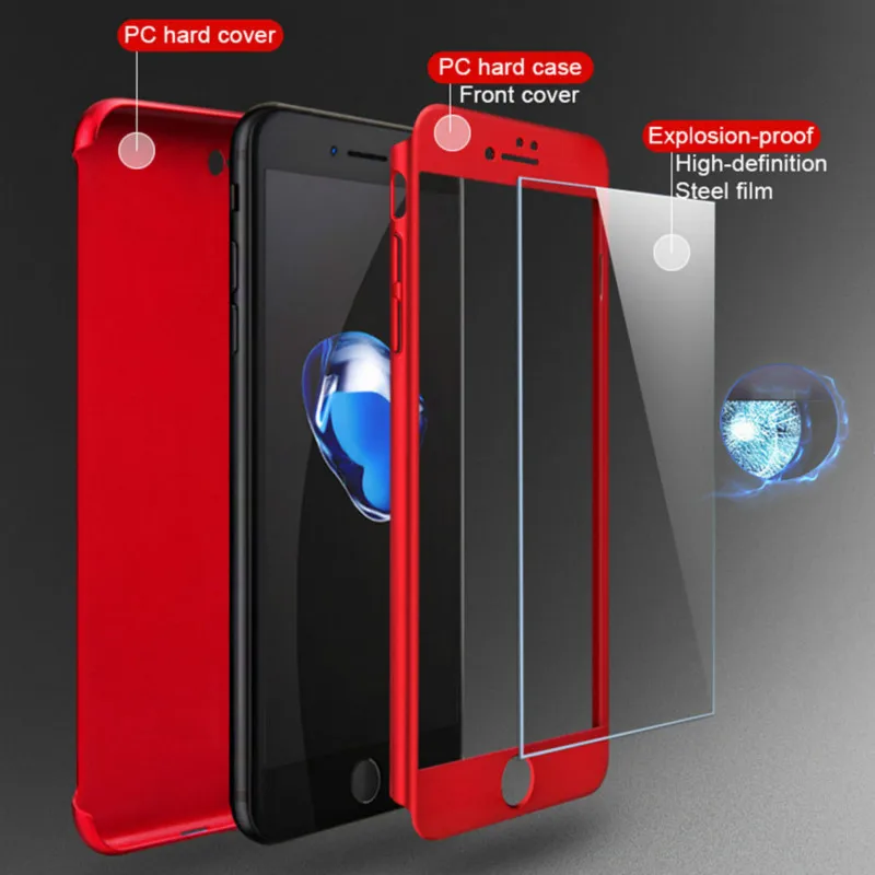 Роскошный чехол для телефона с поворотом на 360 градусов iPhone 5 5S SE 6 6S 7 8 Plus