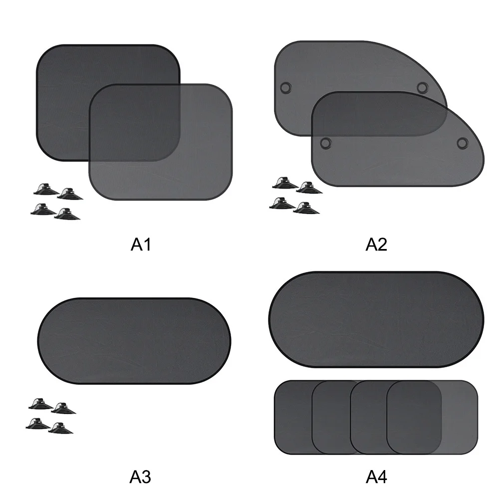 

2pcs/5pcs Car Shade Cover 3D Photocatalyst Mesh Sunshade Window Screen Sunshade
