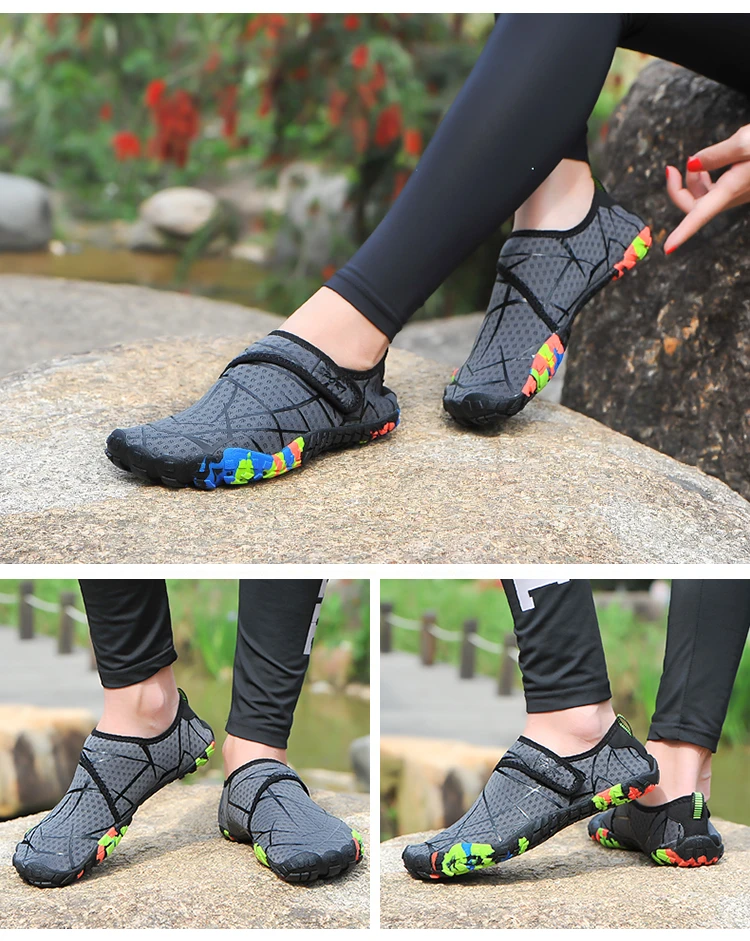 TULUO/Летняя Уличная обувь унисекс для плавания и плавания, легкие кожаные носки, полосатая обувь для босиком, пляжная обувь для йоги
