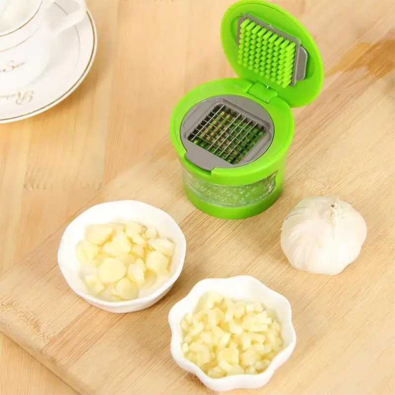 

Mini Manual Garlic Grater Portable ABS Stainless Steel Garlic Press Chopper Slicer Hand Presser Grinder Crusher Kitchen Tool