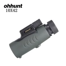 Ohhunt 10x42 Монокуляр FMC телескоп без ночного видения Зрительная труба водонепроницаемый BAK4 для охоты, туризма, кемпинга и осмотра