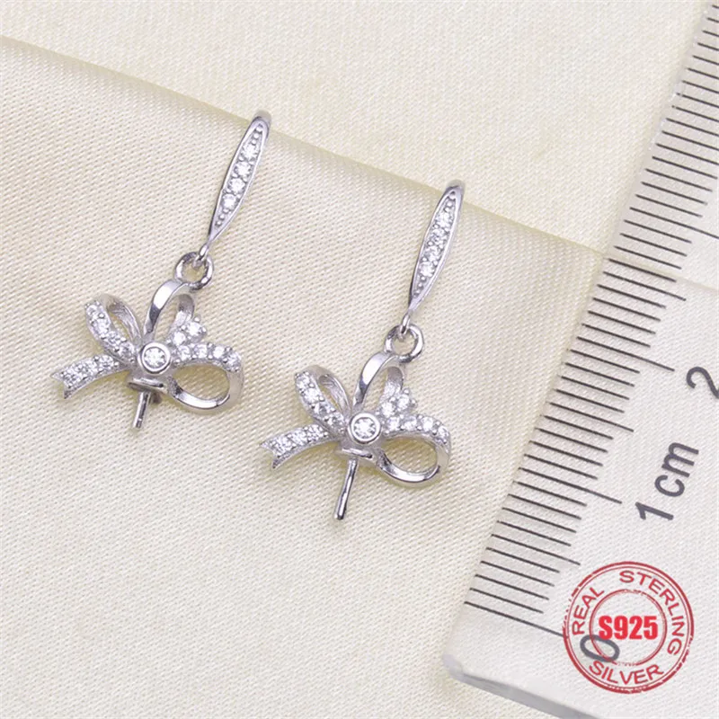 

Genuine S925 Sterling Silver Stud Earrings Dangle Earrings Hoop Earrings Blank Base Supplies for DIY Accessories Jewelry Making