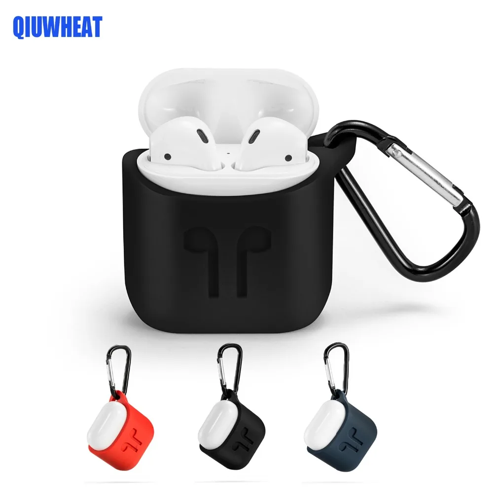 QIUWHEAT For Apple Airpods Silicone Case Sleeve For AirPods Charging