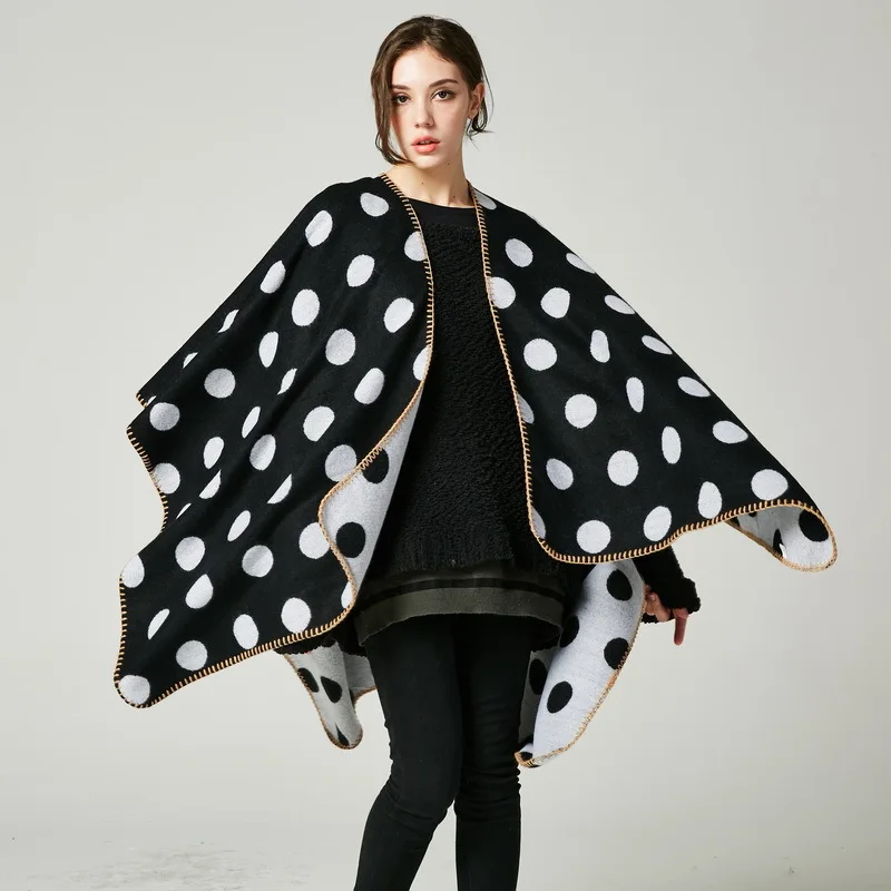 Бренд, кашемировый шарф, женские зимние пончо и накидки, вязаное толстое теплое одеяло, большие размеры, Женское пальто из пашмины