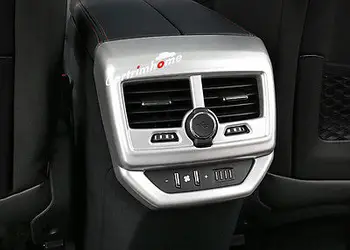 

1pcs Matte Interier Rear Air Condition Vent Cover Trim For Peugeot 5008 GT 2017
