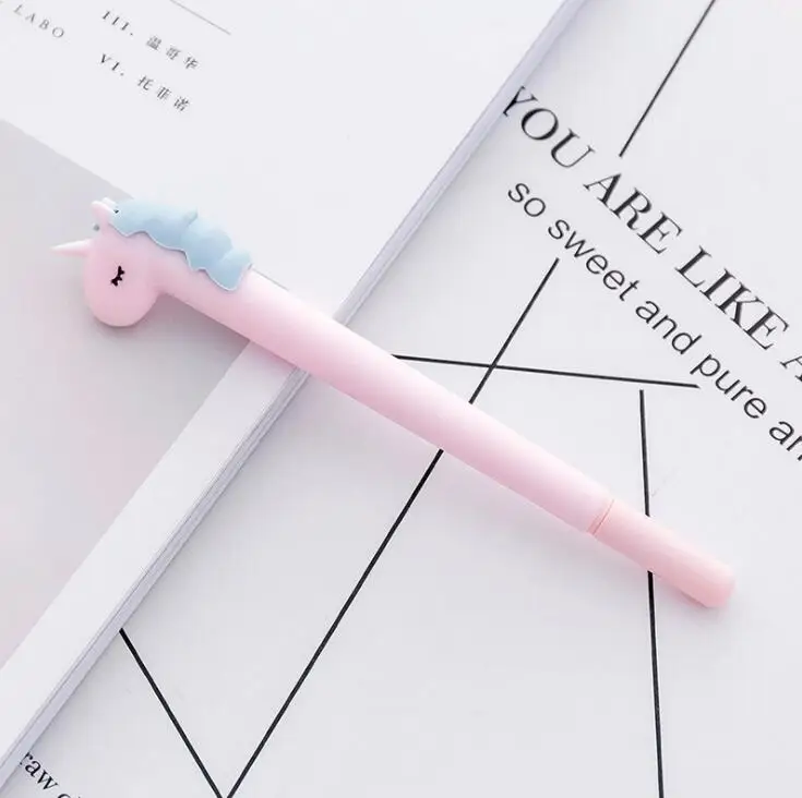 Макарун гелевая ручка с единорогом чернильная ручка рекламный подарок канцелярские принадлежности для школы и офиса - Цвет: 03