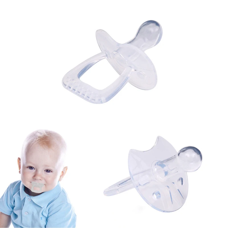 Infant Nipple Baby Pacifier Soother Safe Food Grade Silicone Newborn Pacifier Clips Nipples