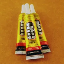 10 шт E8000 Клей 15 мл Многоцелевой эпоксидной смолы, клеи ремесла Стекло ювелирные изделия Стразы супер клей