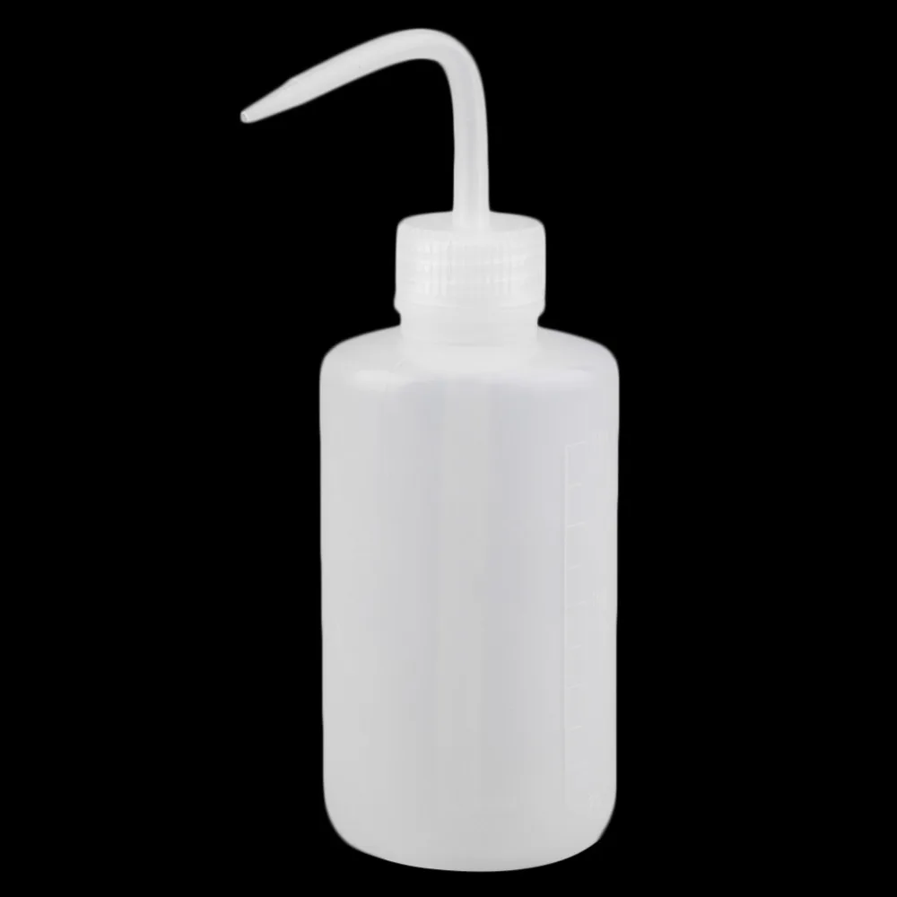 

1pc Plastic 250ml Tattoo Wash Non-Spray Lab Squeeze Bottle With Measurement