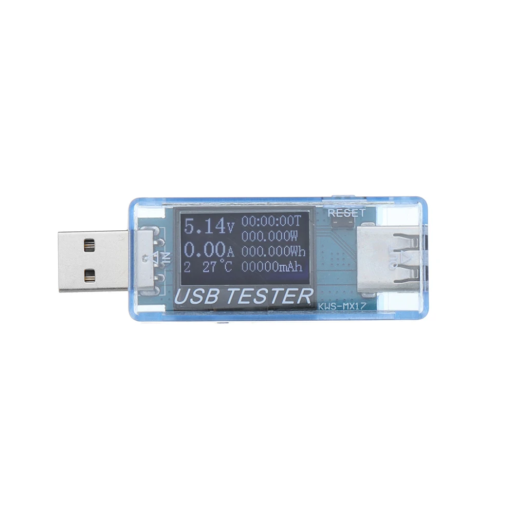 8 в 1 QC2.0 3,0 DC4-30V электрическая мощность USB Емкость тестер напряжения измеритель тока монитор KWS-MX17