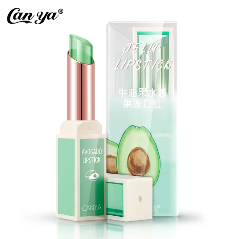 

Canya 3Colors Plant Essential Avocado Jelly Lipstick Moisturizing Nutrition Liquid Temperature ChangeLip Stick Waterproof Makeup