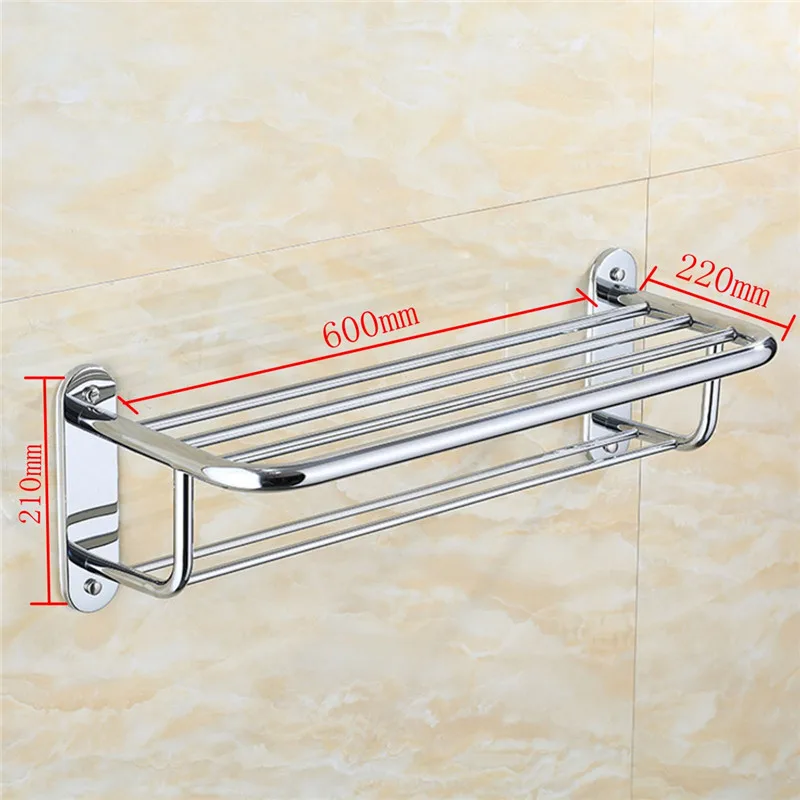 Настенный держатель для полотенец из хромированной полированной нержавеющей