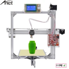 Silver Color Aluminium Frame 3D Printer 6 Options DIY Prusa i3 3d Printer Kit +Hotbed +LCD Screen +3 Roll Filament + 8GB SD Card
