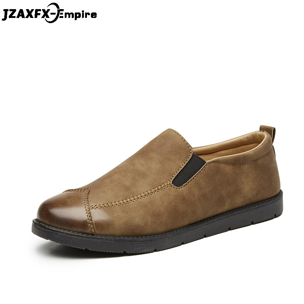

Genuine Leather Men Casual Shoes Comfort 2019 Mens Loafers Moccasins Breathable Slip on Driving Shoes