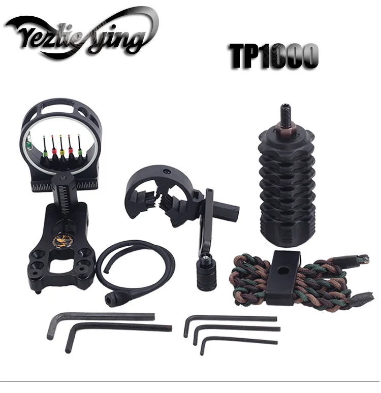 

Bow Sight Kits TP1000 Arrow Rest five-Needle Aiming Stabilizer Bow and Arrow Accessories Set Composite Bow Archery Accessories