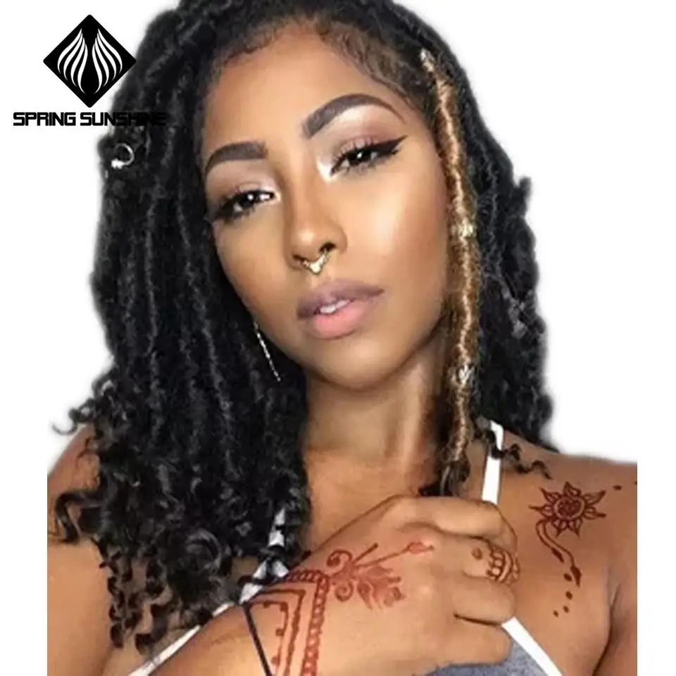 

Spring sunshine 16 20inch Goddess Faux Dreads Locs Crochet Braids Soft Natural Synthetic Hair Extension 24Strands/Pack