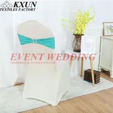 Эластичная лайкра лента Подвязка из спандекса для стула галстук бабочка Пряжка для стула крышка украшения для мероприятий, вечеринок, свадьбы