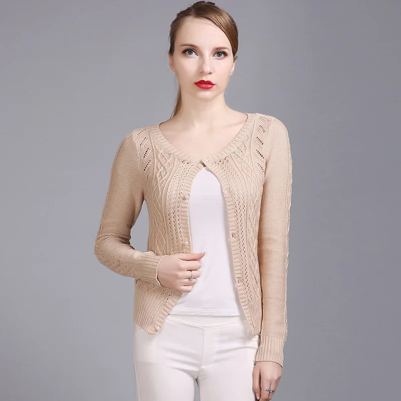 Joy Capita Open Chest Women Cardigan Sweater 2017 Winter Knitting Full Sleeve Casual Plus Size Sweaters |