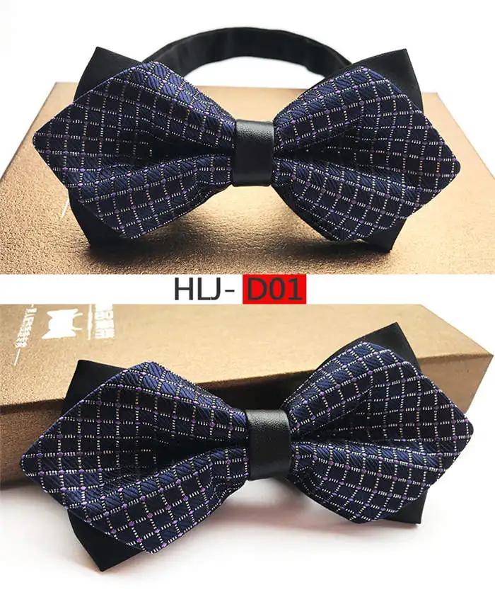 

HLJ-D01 Simple Men's Suit Bow Tie For Groom Wedding Party Men Formal Wear Business Cravat Bow tie Clothing Accessories