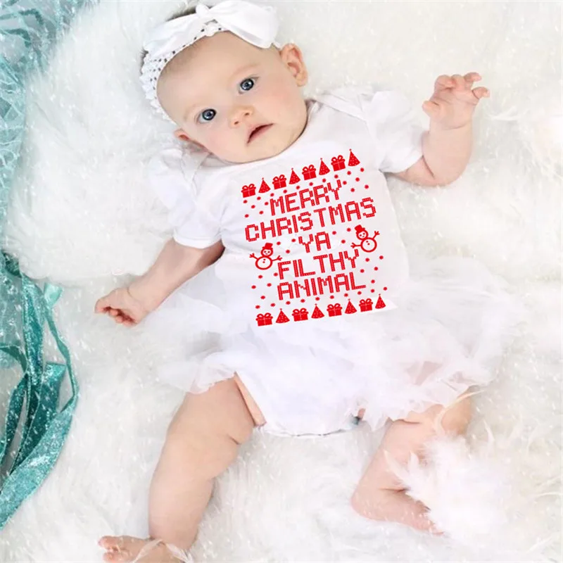 

Newborn Bodysuits T-Shirt Infant Jumpsuit Crawl Clothes Merry Christmas Printed Boys Girls Tops New Year Baby Clothing Body Suit