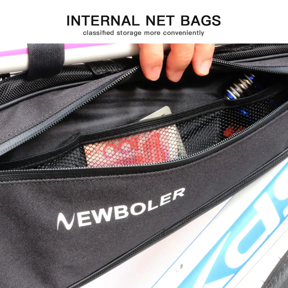 NEWBOLER велосипедная треугольная сумка велосипедная Рама Передняя труба сумка Водонепроницаемая велосипедная сумка Pannier упаковка сумка аксессуары без губ