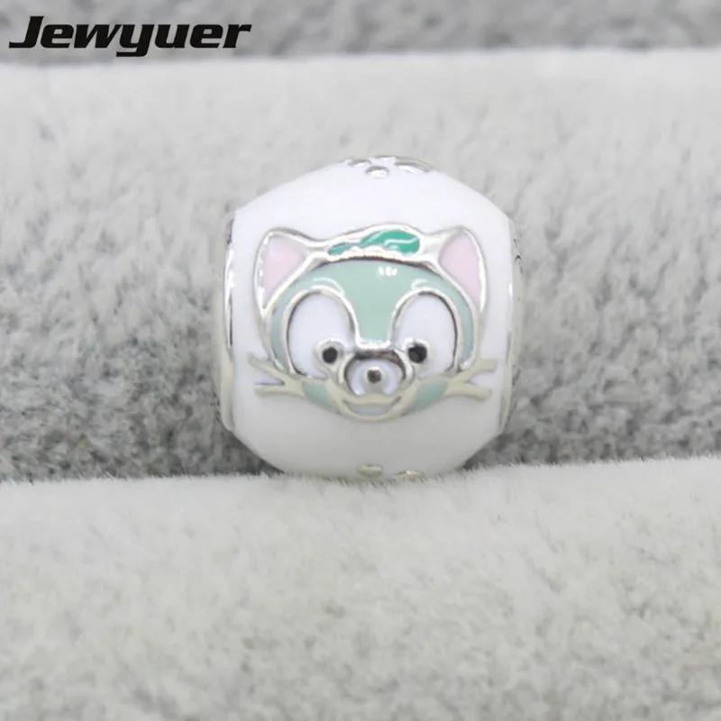 Gelatoni Сборник мультфильмов Новый Серебряный cool cat Подвески 925 серебро fine jewelry Fit