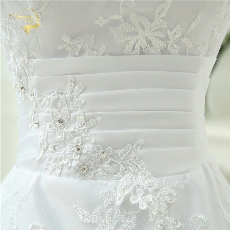 Romantic Sweetheart Appliques A Line Lace Wedding Dress