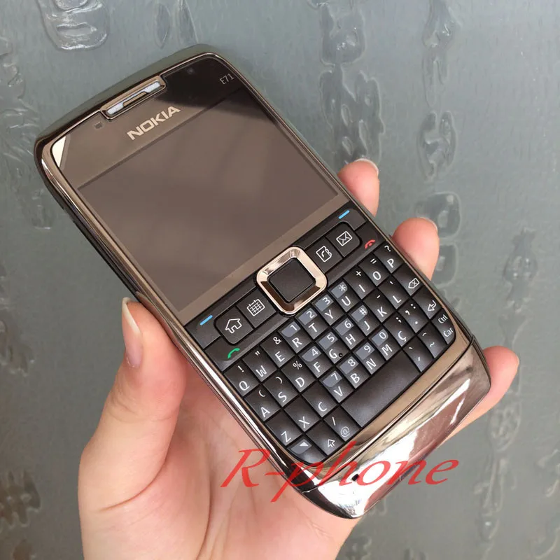 Восстановленный Nokia E71 мобильный телефон 3g Wifi gps разблокированный смартфон Арабский Русский клавиатура