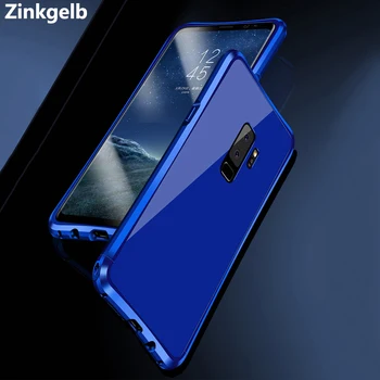 

For Samsung Galaxy S9 Plus Case Cover Luxury Hard Metal Aluminum Frame Protective Armor Phone Case for S9 Plus Back Cover Capas