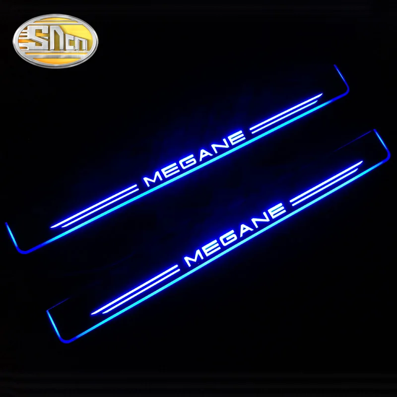 SNCN 4PCS Acrylic Moving LED Welcome Pedal Car Scuff Plate Pedal Door Sill Pathway Light For Renaul - 32914080199