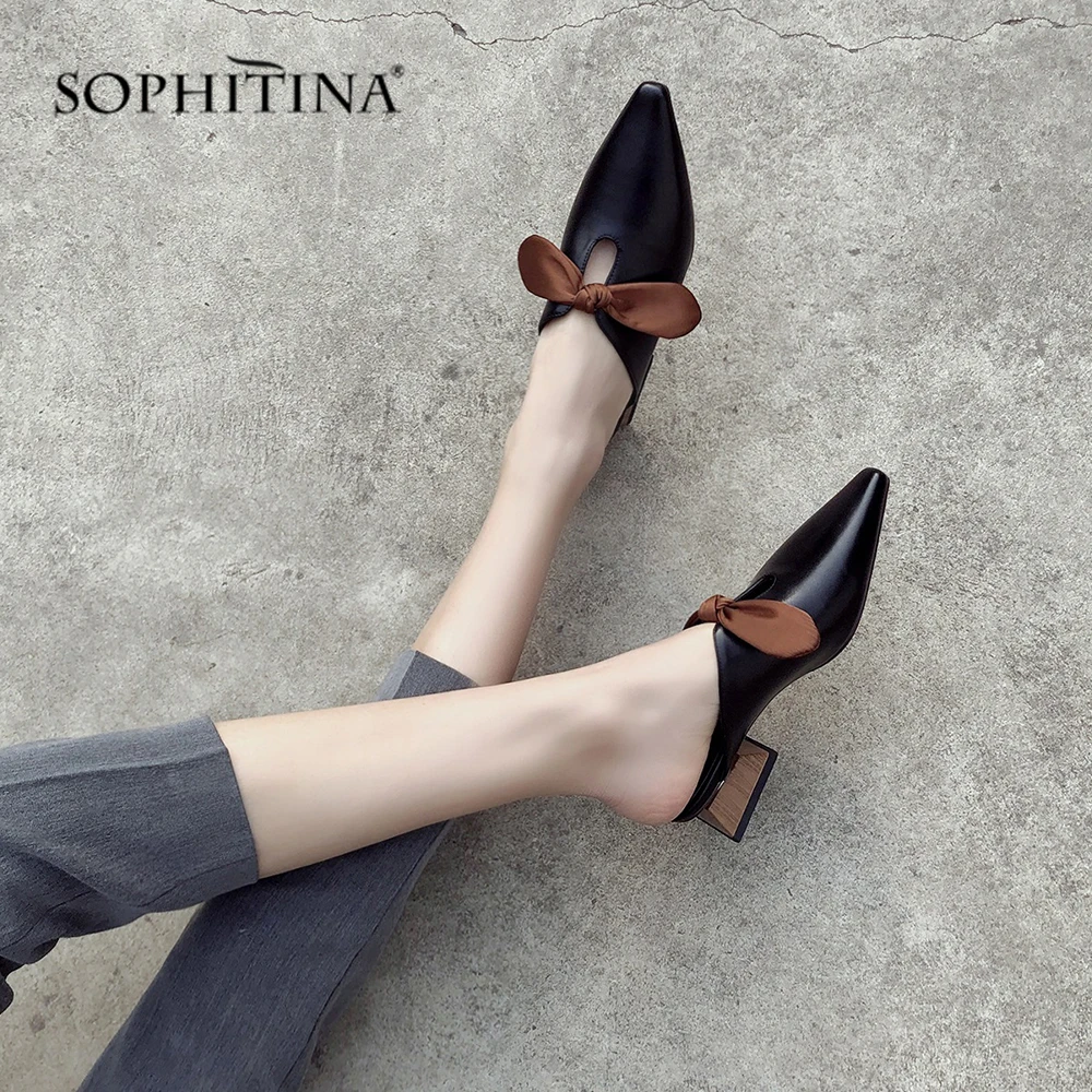 SOPHITINA/Новые женские сабо на лето 2019г. Модные босоножки из высококачественной