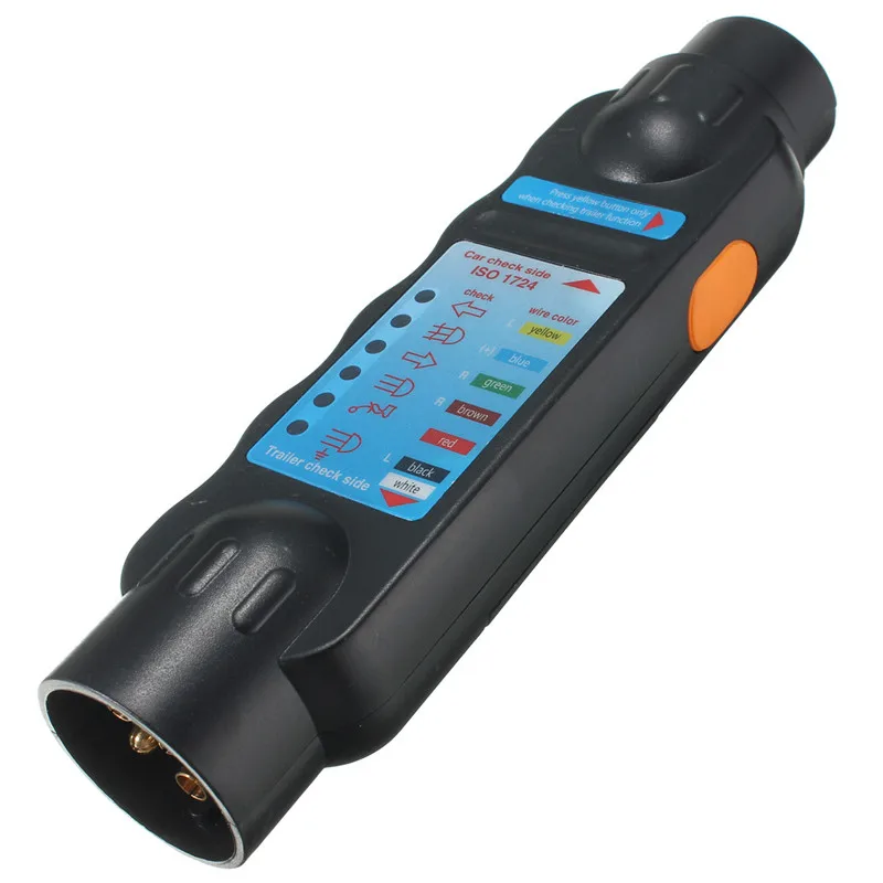 

12V 7 Pin Vehicle Car Towing Trailer Light Car Trailer Cable Wiring Circuit Plug Socket Tester Car Tester Adapter