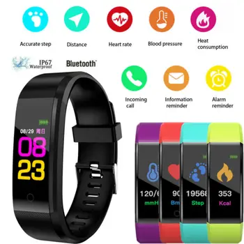 

Smart Watch Blood Pressure Heart Rate Monitor Fitness Activity Tracker Smart Band Bracelet Wristband For iOS Android