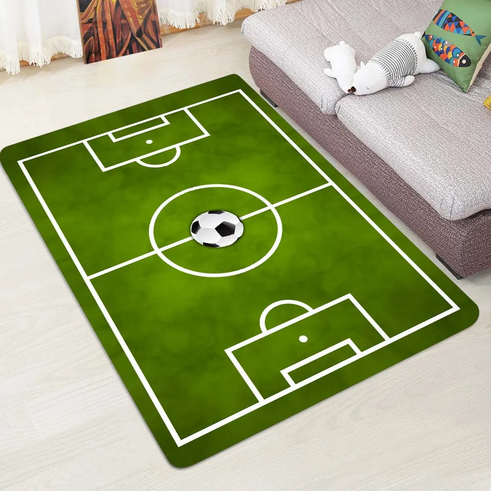 Creative Football Field Print Carpets Tapetes Front Entrance Door Floor Mat Doormat Bape Carpet for Bath Kitchen Toilet