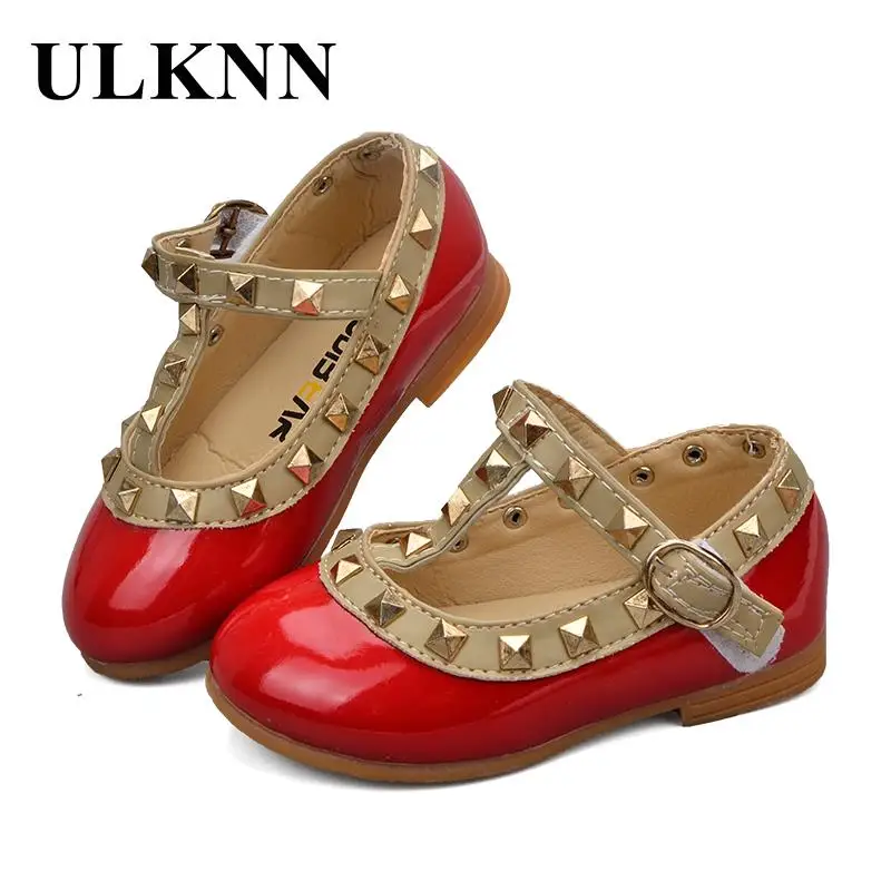 New Shoes ULKNN Girl Princess Flats Toddler Kids Summer for Rivet T-Strap Roman Gladiator ABNraBd9