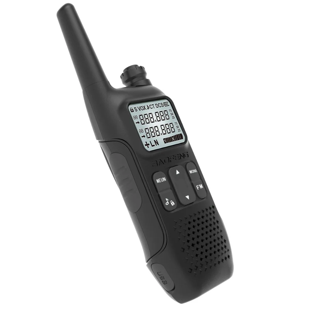 2 шт Baofeng BF-U9 8 Вт USB быстрая зарядка Walkie Talkie UHF 400-470 МГц радио коммуникатор приемопередатчик