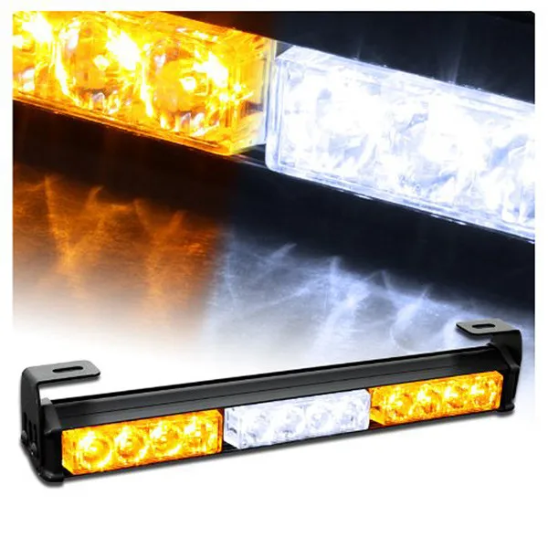 14" Hazard Emergency Warning Tow Traffic Advisor Strobe Light Bar flash