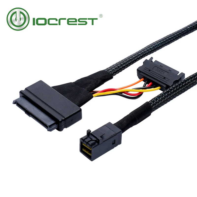 HD mini SAS to U.2 Cable SFF-8643 to SFF-8639 U2 Adapter Cable for 2.5 NVMe SSD