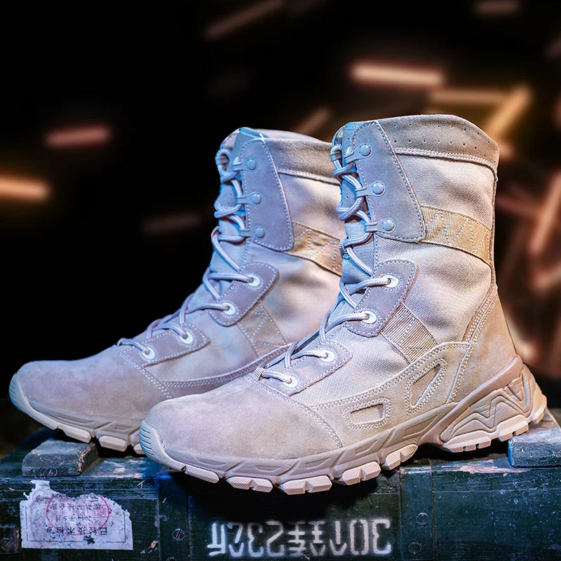 

High-quality Hiking Climbing Shoes Professional Waterproof Hiking Boots Tactical Boots Outdoor Mountain Climbing Sports Sneakers