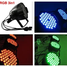 8 шт./лот, RGB 3in1 светодиодный par свет 54x3 Вт тройной RGBW par64 сценическое освещение дискотечное dj оборудование DMX рука об руку